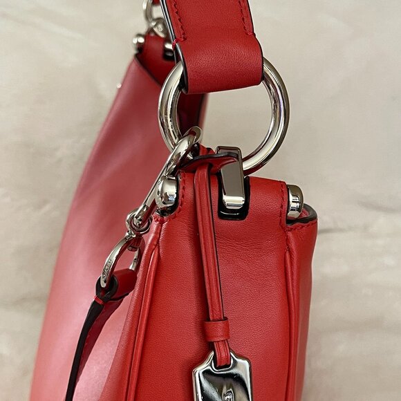 Coach Glovetan Orange Leather Nomad Hobo Bag F36026 - Picture 4 of 16